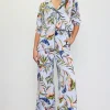 Bianca Floral Print Elastic Waistband Pants