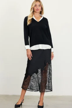 Blair Mixed Media Sweater
