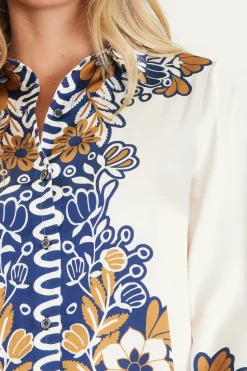 Blythe Floral Print Longsleeve Blouse