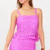 Crochet Cami With Fringe Detail