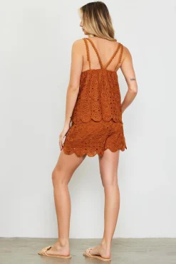 Crochet Scalloped Hem Tank Top
