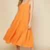 Cross Back Tiered Maxi Dress