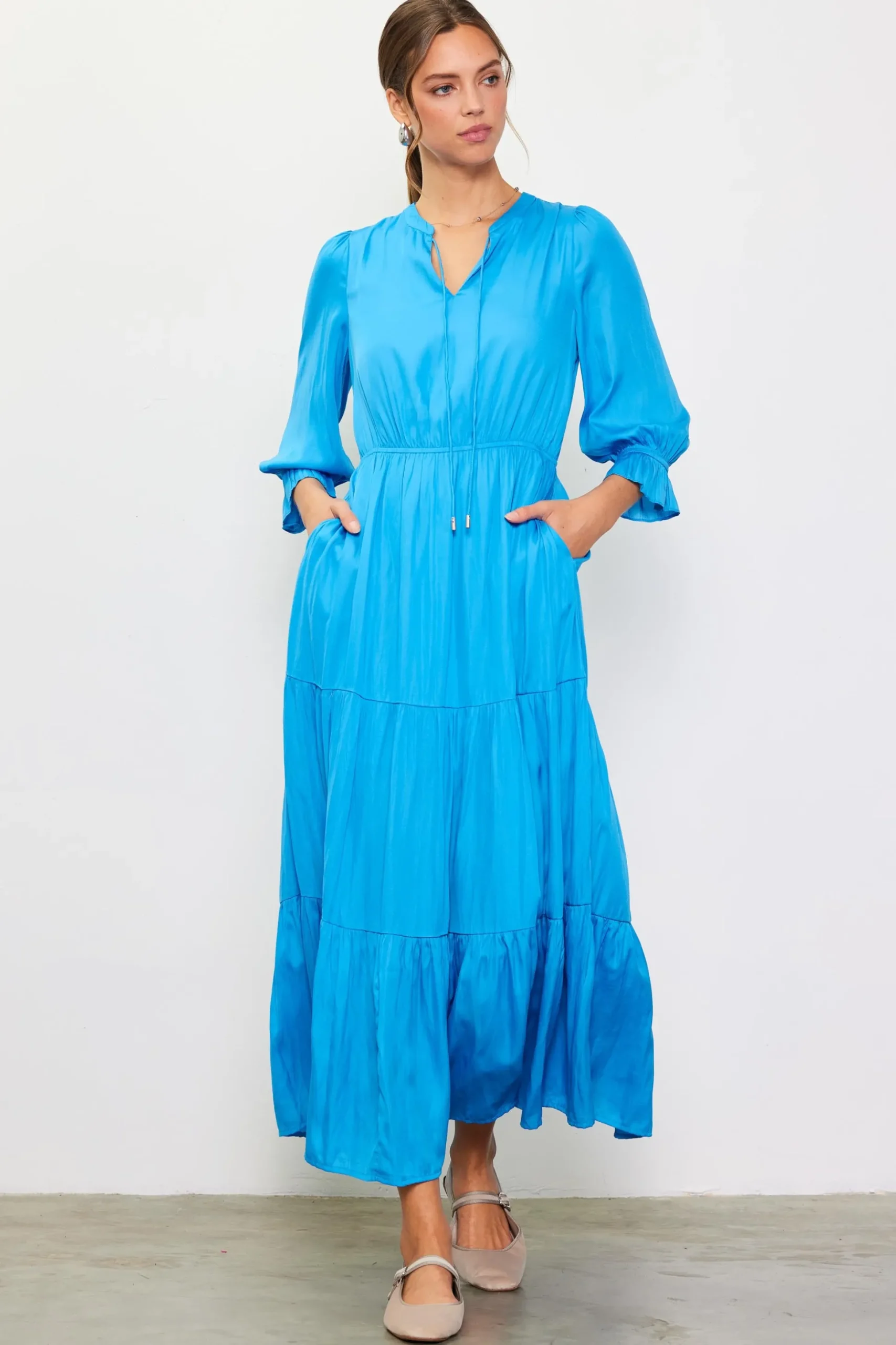 Emery Ruffle Tiered Maxi Dress