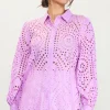 Eyelet Buttondown Shirt