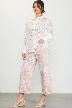 Eyelet Buttondown Shirt