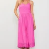 Eyelet Lace Midi Dress