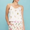 Floral Motif Tank Top