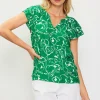 Floral Print Short Sleeve Top