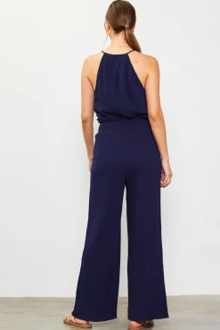 Gaia Smocked Waist Wide Leg Pants