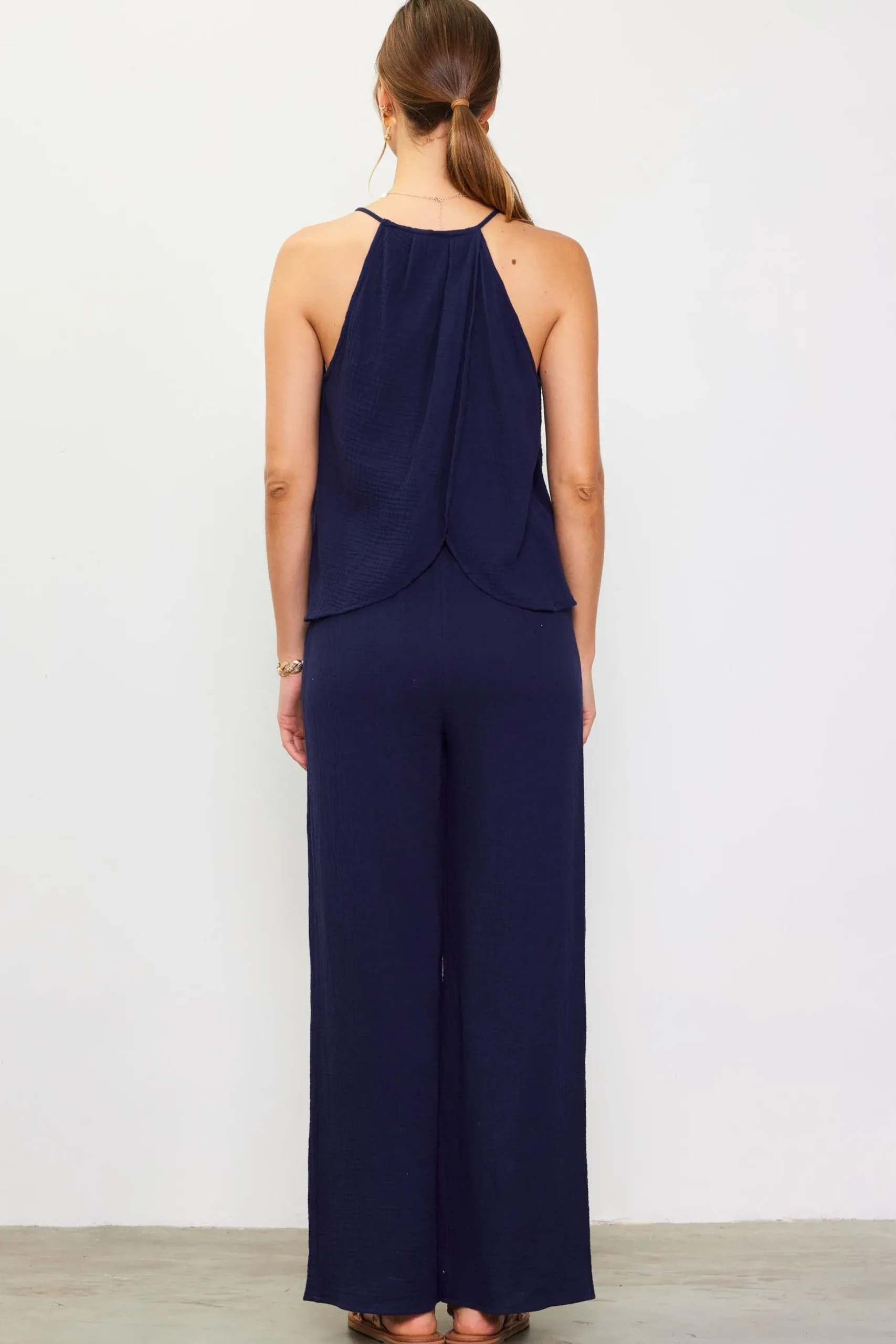 Gaia Tulip Back Halter Top
