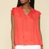 Gwynne Ruffle Short Sleeve Top