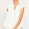 Gwynne Ruffle Short Sleeve Top