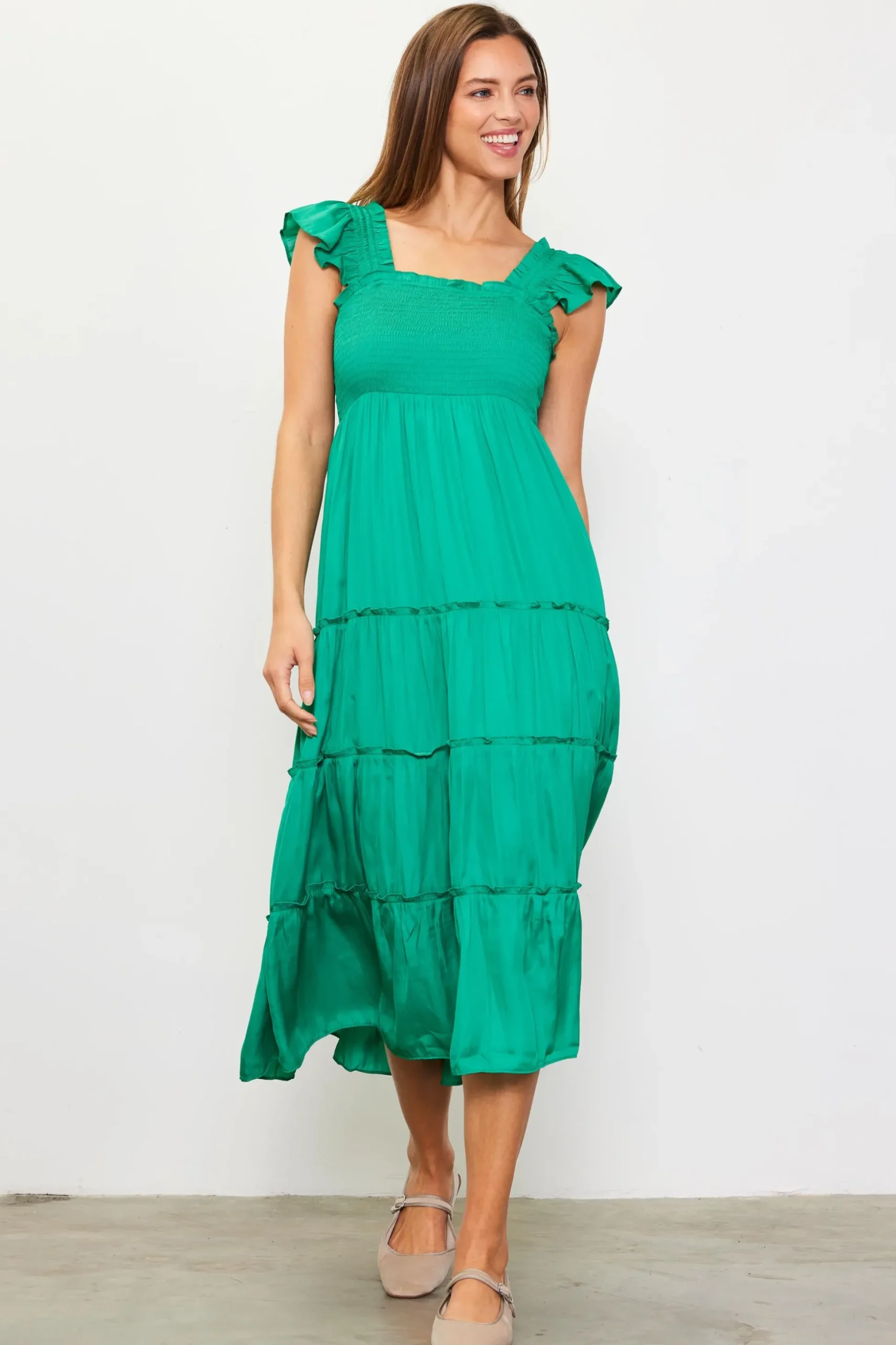 Hathaway Tiered Midi Dress