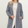 Herringbone Single Button Coat