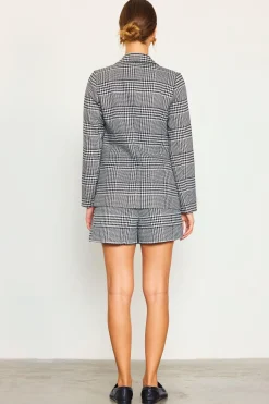 Houndstooth Tailored Blazer