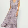 Indira Floral Print Smocked Waist Dress