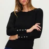 Jewel Detail Longsleeve Sweater