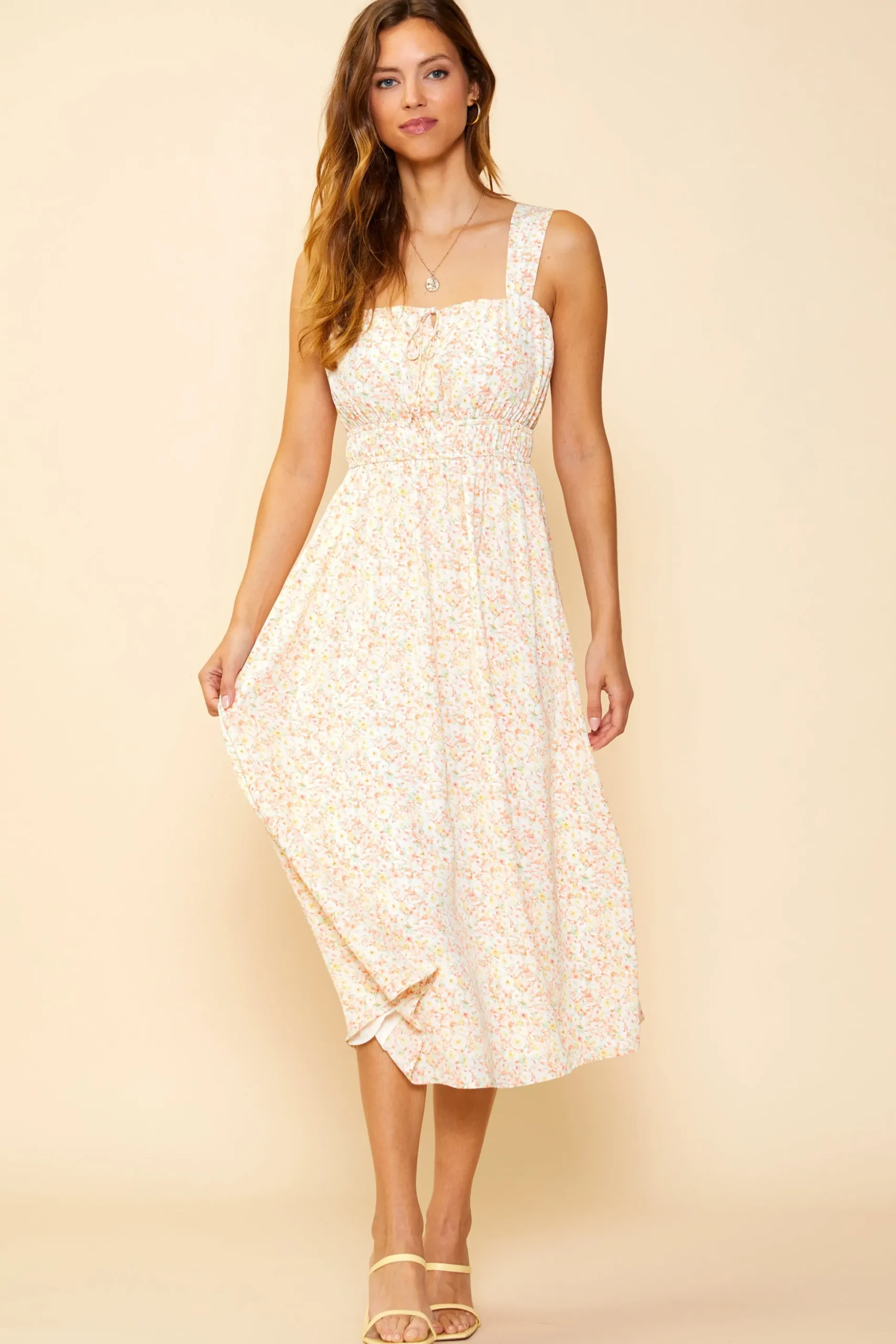 Julie Floral Printed Midi Dress