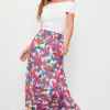 Juliette Floral Print Midi Skirt