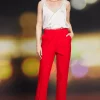 Knit Pintuck Trouser