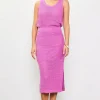 Knit Side Slit Skirt