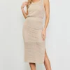 Knit Side Slit Skirt