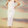 Knit Side Slit Skirt