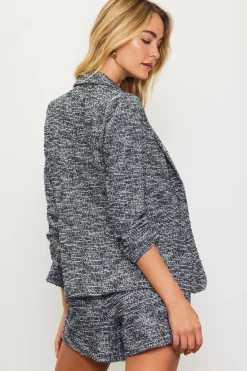 Knit Tweed Blazer