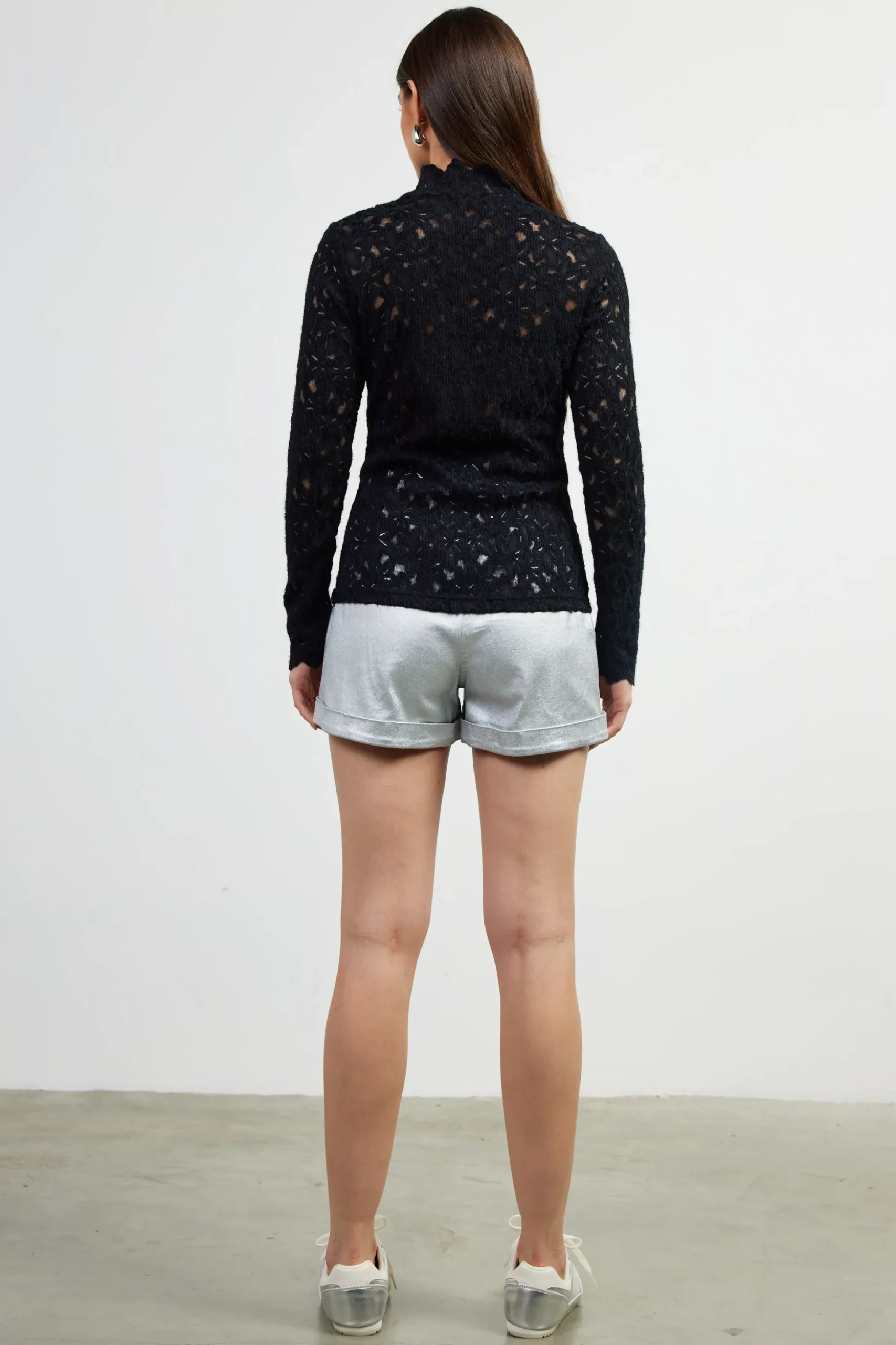 Lace Mock Neck Top