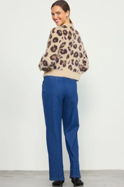 Leopard Fuzzy Cardigan