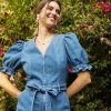 Light Washed Denim Jumpsuit
