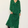 Lily Print Longsleeve Maxi Dress