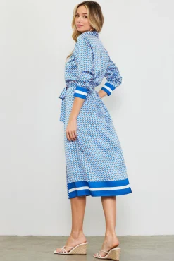 Livia Bandana Print Shirt Dress