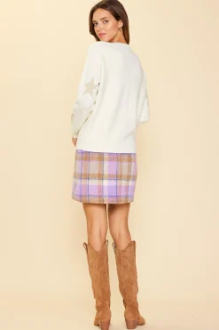 Lurex Star Print Sweater