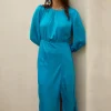Mariela Front Slit Midi Dress