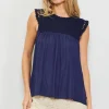 Mixed Media Lace Top