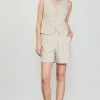 Mélange Pleated Shorts