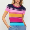 Multicolor Stripe Knit Top