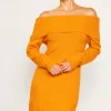 Off Shoulder Mini Sweater Dress
