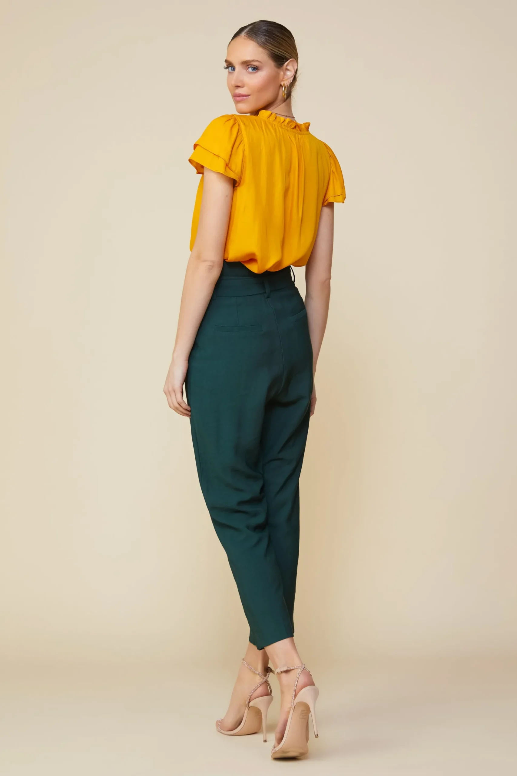 Paper Bag Belted Pants