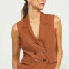 Pinstriped Double Breasted Vest