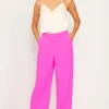 Pintuck Wide Leg Trousers