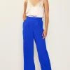 Pintuck Wide Leg Trousers