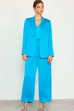 Pleat Wide Leg Trousers