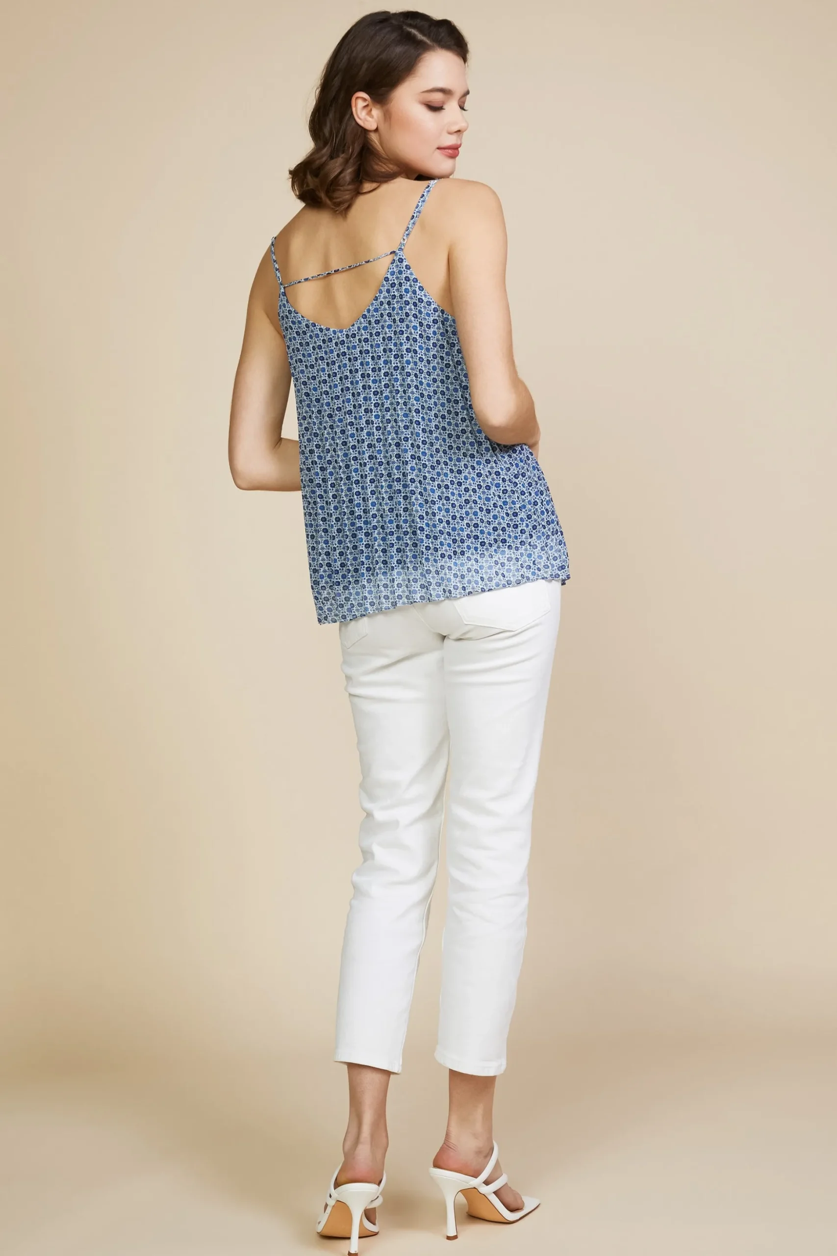 Pleated Cami Top