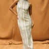 Printed Crochet Sleeveless Dress