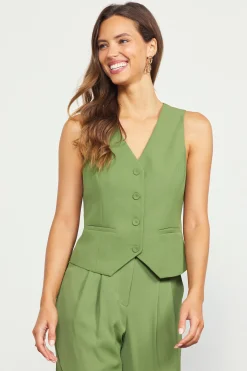 Recycled Button Down Vest