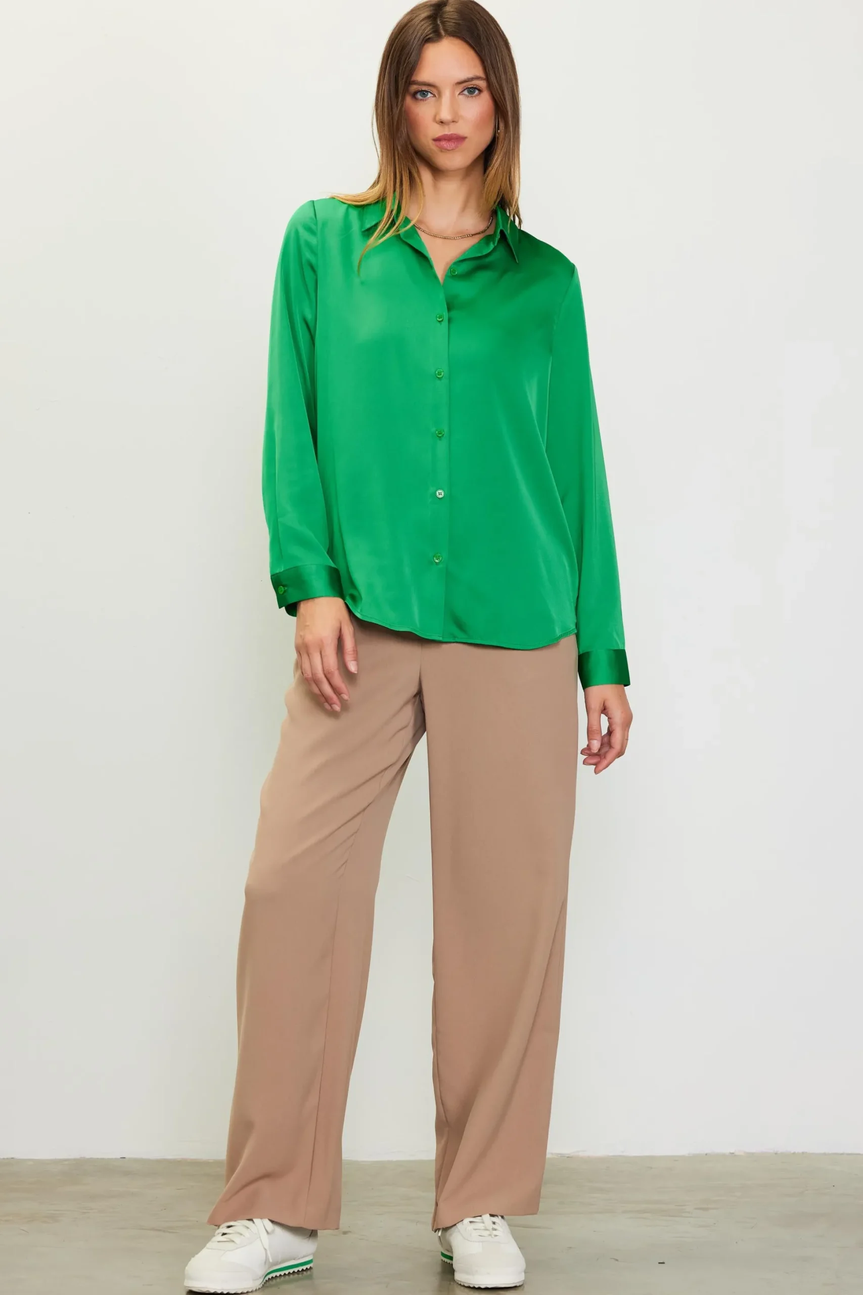 Recycled Classic Button Down Top