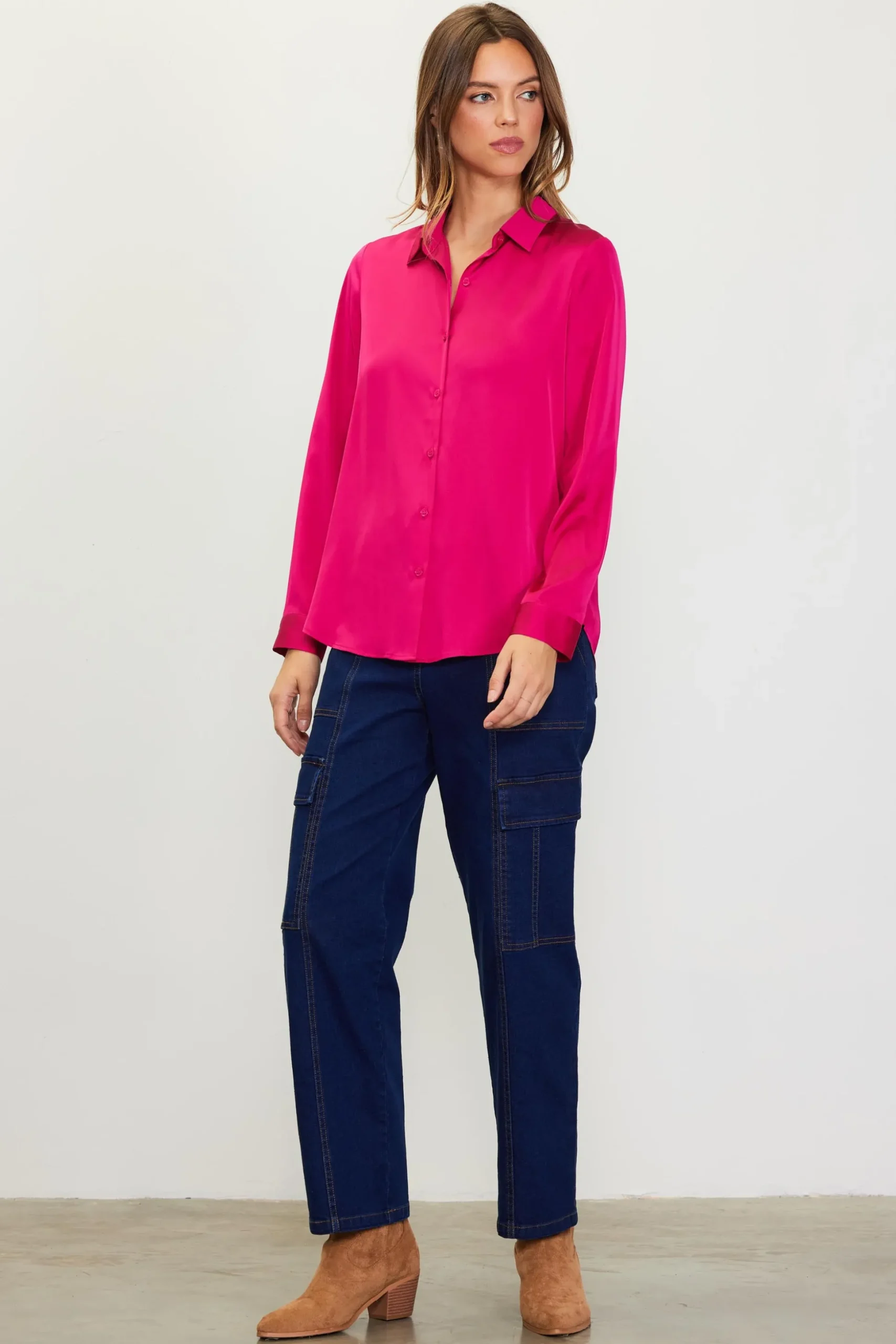 Recycled Classic Button Down Top