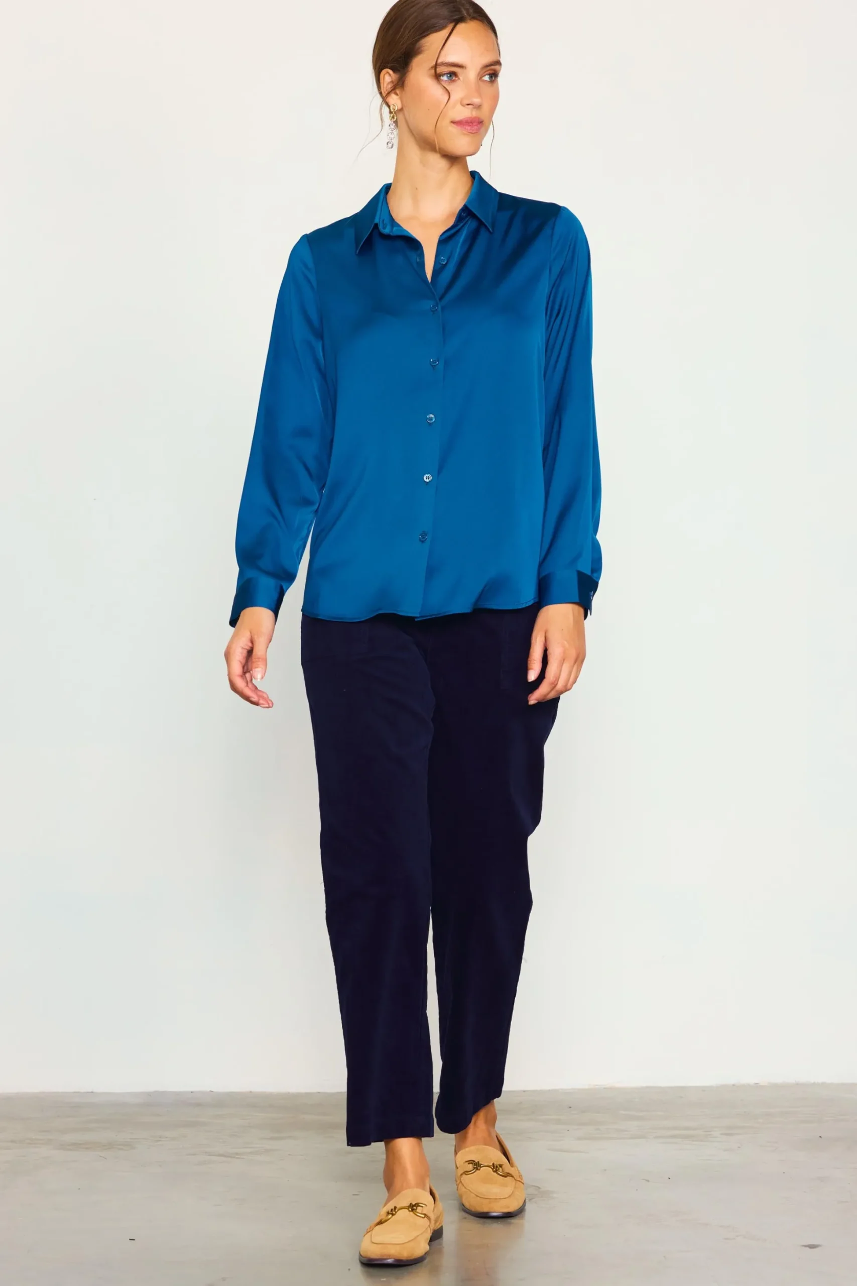Recycled Classic Button Down Top
